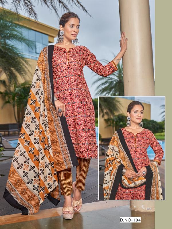 SC Sky Gold Vol-1 – Ajrak Special Kurti Pant With Dupatta